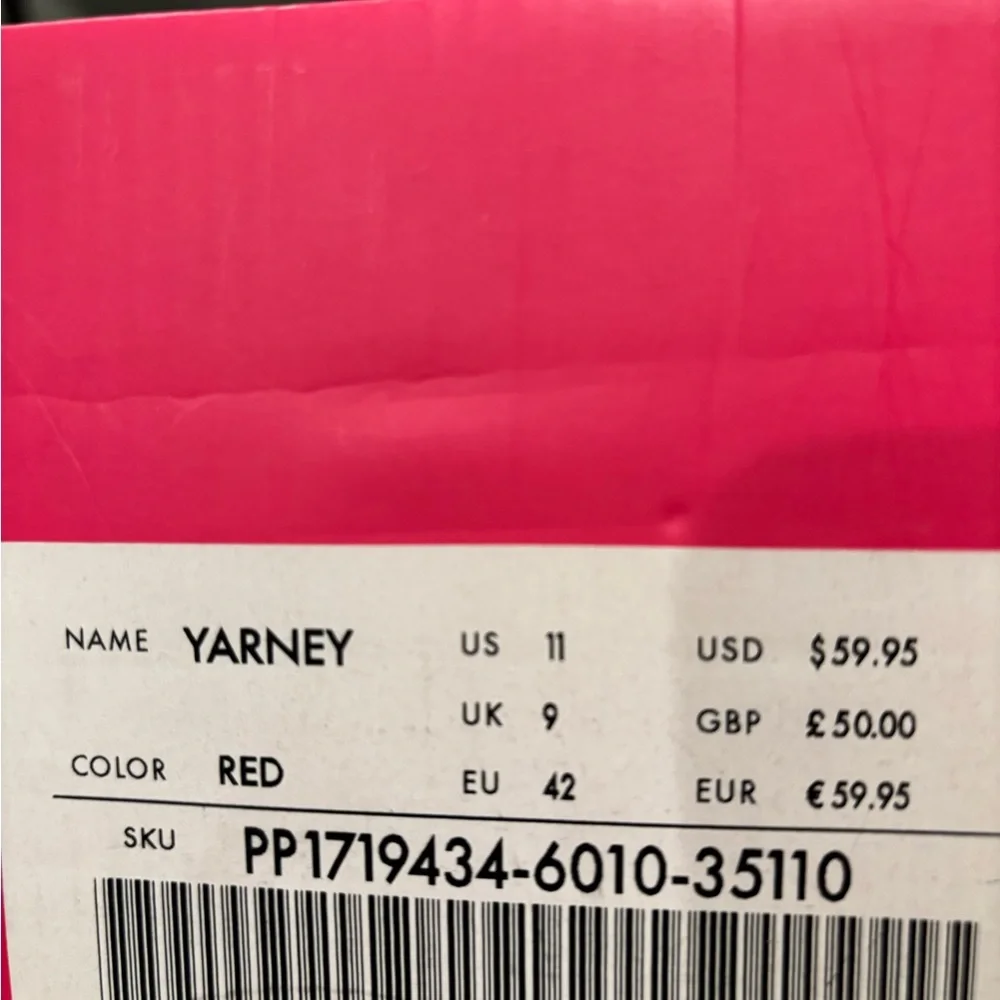 Shoe Dazzle Red Heels with Suede Finish - Picture 5 of 5